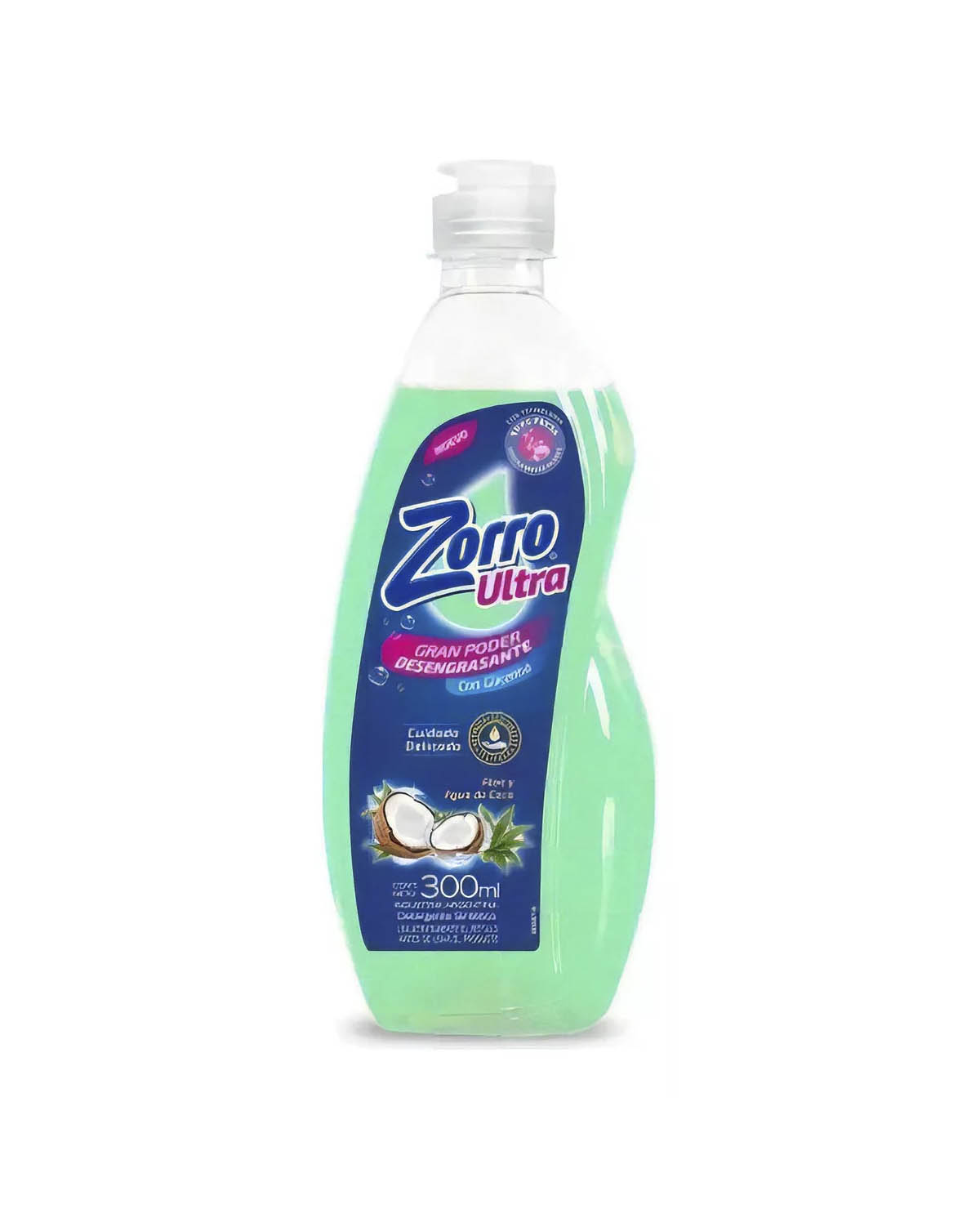 Detergente Zorro Ultra Aloe y Agua de Coco x 300 Ml